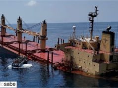 Hutíes atacan carguero Británico y es hundido en el Mar Rojo.