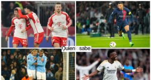 Real Madrid y Manchester City acompañaran a cuartos al PSG y al Bayer en esta semana.