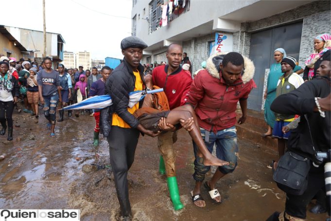 Nairobi registra fuertes inundaciones por las fuertes lluvias de los últimos días.