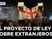 Protestas por el proyecto de la lay sobre extranjeros.