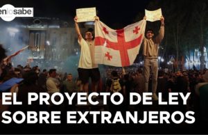 Protestas por el proyecto de la lay sobre extranjeros.