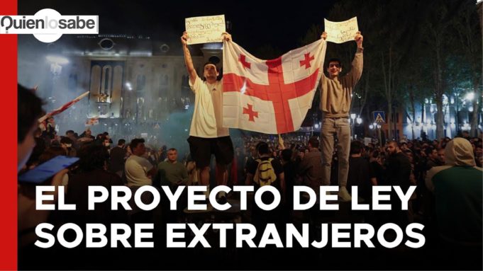 Protestas por el proyecto de la lay sobre extranjeros.