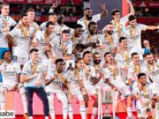 Real Madrid se corono Campeon de la LaLiga EA Sports de manera anticipa luego de la derrota del Barcelona ante el Girona. Real Madrid se corono Campeón de la Liga Española