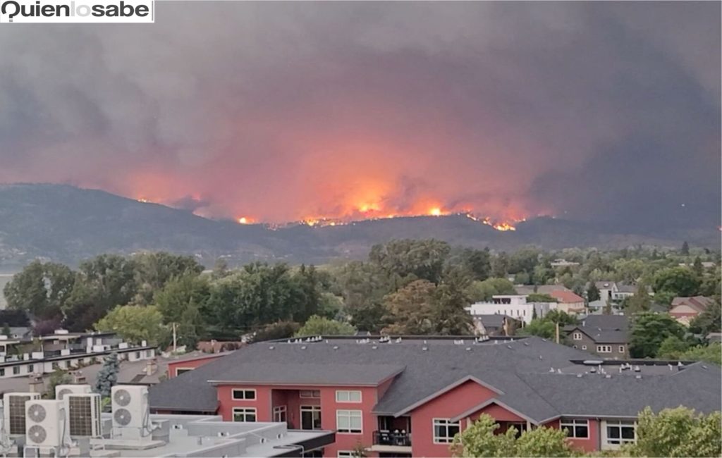 Los incendios forestales en Canadá obligaron a la evacuación de una ciudad.