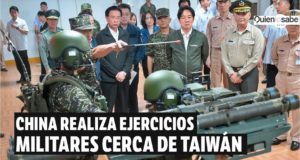 China Realiza ejercicios militares cerca de la Isla de Taiwán.