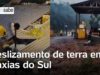 Deslizamientos y movimientos de tierra en Caxias do Sul en Brasil a causa de las fuertes lluvias.