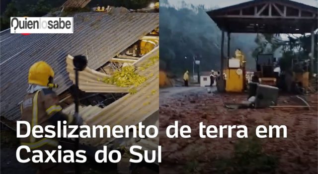 Deslizamiento en Caxias do Sul en Brasil enciende las alarmas por las fuertes lluvias de la zona. Deslizamientos y movimientos de tierra en Caxias do Sul en Brasil a causa de las fuertes lluvias.