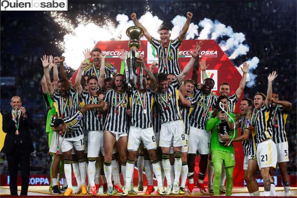 Juventus se corono campeón de la Copa Italia al vencer al Atalanta por 1 a 0.