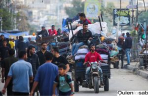 Desplazamiento forzado por incursión en Rafah.