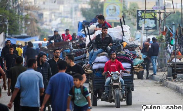 Desplazamiento forzado por incursión en Rafah.