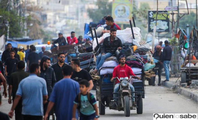 Desplazamiento forzado por incursión en Rafah.