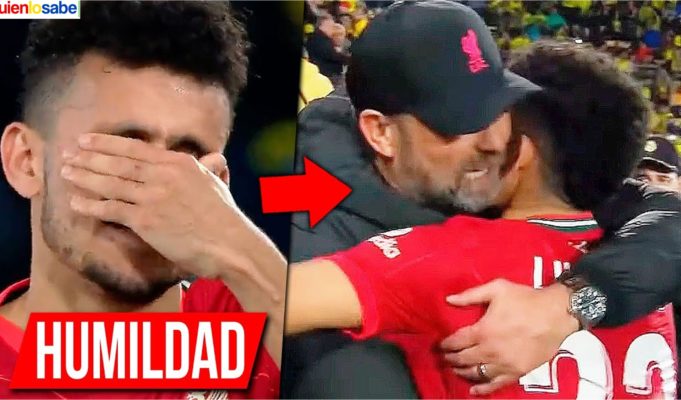 La Humildad de Luis Días en la despedida de Jurgen Kloopp.
