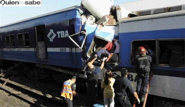 Fuerte accidente de trenes en Palermo, Argentina.