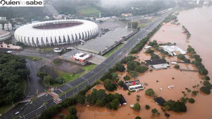Crudas Imágenes de las inundaciones en Brasil.
