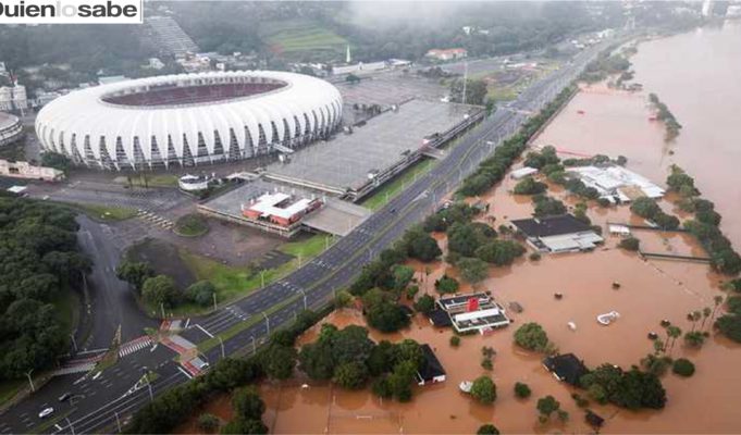 Crudas Imágenes de las inundaciones en Brasil.
